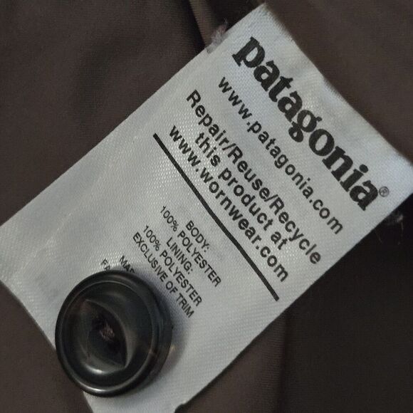 Patagonia Women's Medium Divided Sky Sherpa Fleece Jacket Full Zip Geo Pumice - Picture 7 of 8